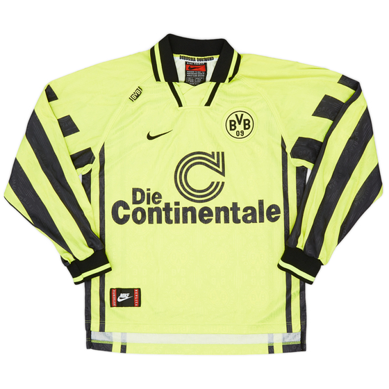 1996-97 Borussia Dortmund Home L/S Shirt - 9/10 - (S)