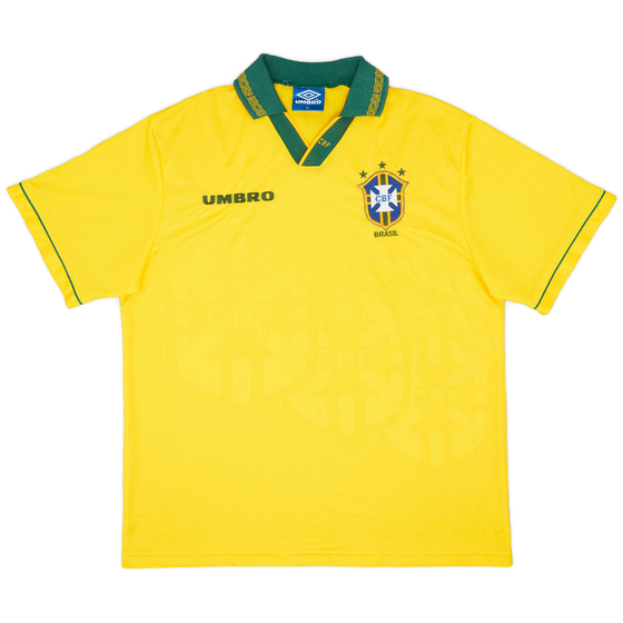 1993-94 Brazil Home Shirt - 9/10 - (XL)
