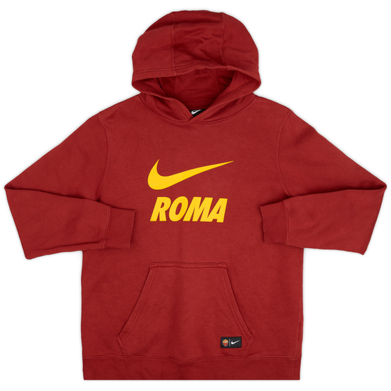 2018-19 Roma Nike Hooded Top - 9/10 - (XL.Boys)
