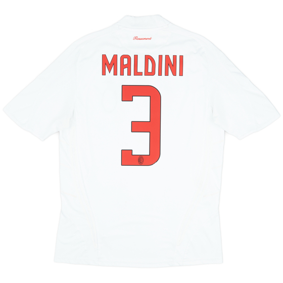 2008-09 AC Milan Player Issue Away Shirt Maldini #3 - 7/10 - (L)