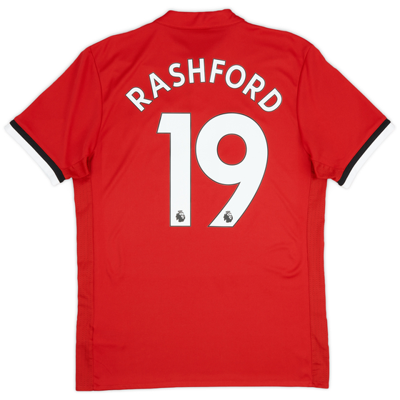 2017-18 Manchester United Home Shirt Rashford #19 - 9/10 - (M)