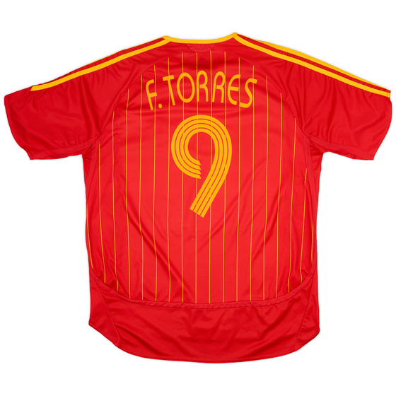 2006-08 Spain Player Issue Home Shirt F.Torres #9 - 8/10 - (XL)