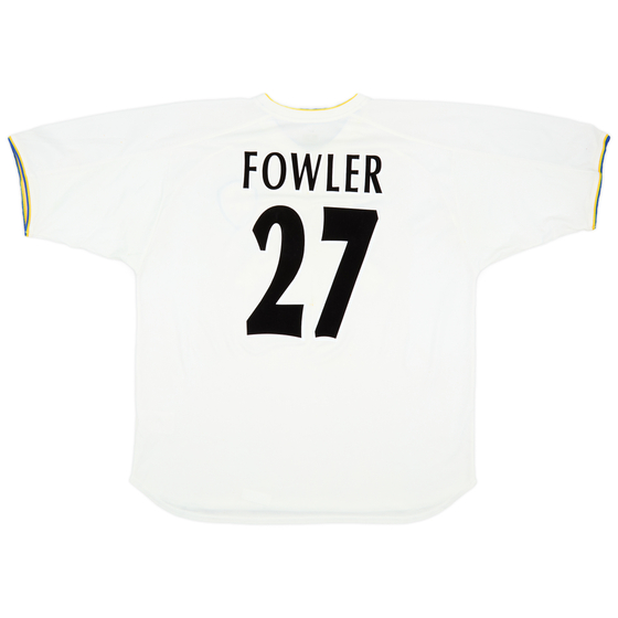 2000-02 Leeds United Home Shirt Fowler #27 - 7/10 - (XL)