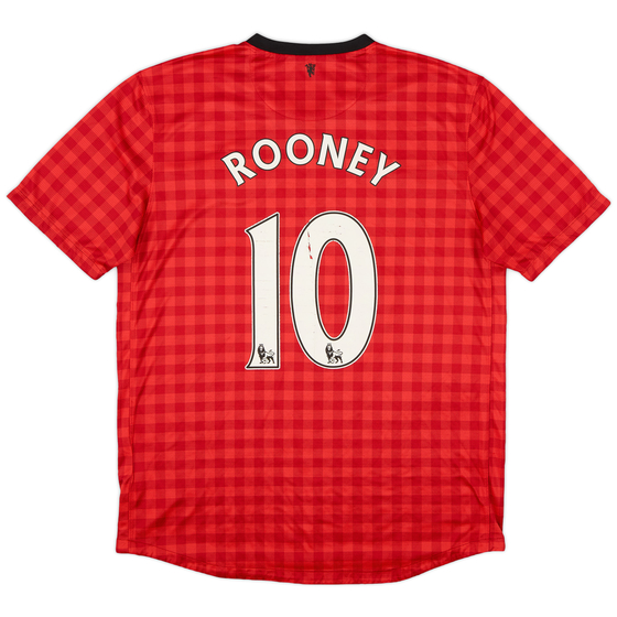 2012-13 Manchester United Home Shirt Rooney #10 - 4/10 - (L)