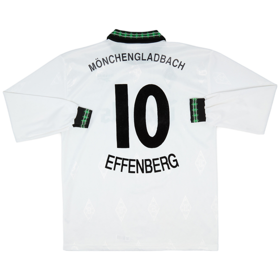 1995-96 Borussia Monchengladbach Home L/S Shirt Effenberg #10 - 9/10 - (XL)