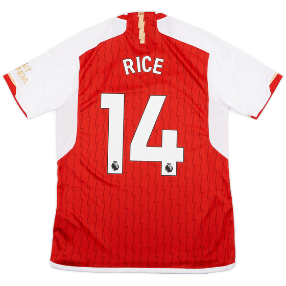2023-24 Arsenal Home Shirt Rice #14 (L)