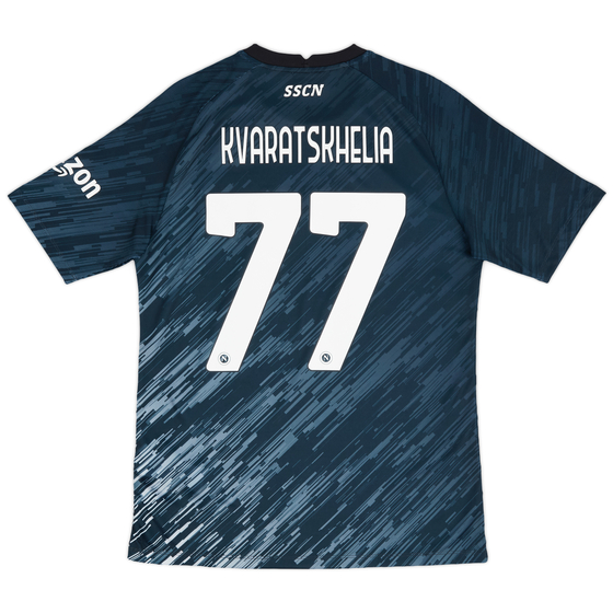 2022-23 Napoli Authentic Third Shirt Kvaratskhelia #77