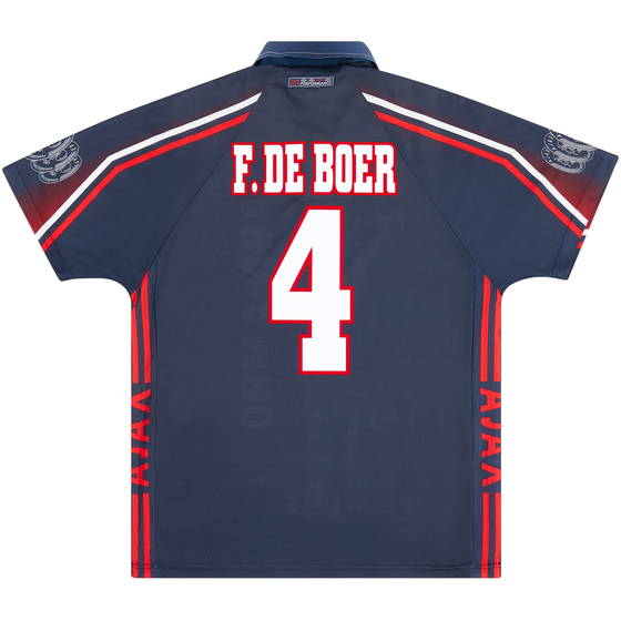 1997-98 Ajax Away Shirt F. De Boer #4 - 8/10 - (XL)