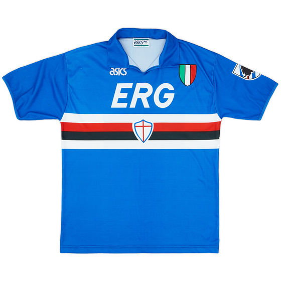 1991-92 Sampdoria Home Shirt - 9/10 - (L)
