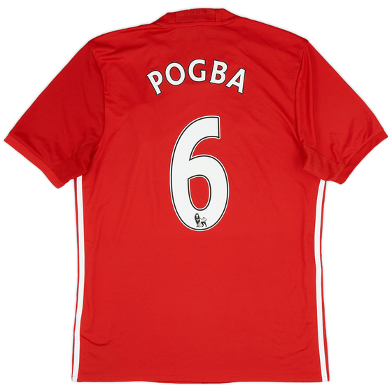 2016-17 Manchester United Home Shirt Pogba #6 - 9/10 - (M)