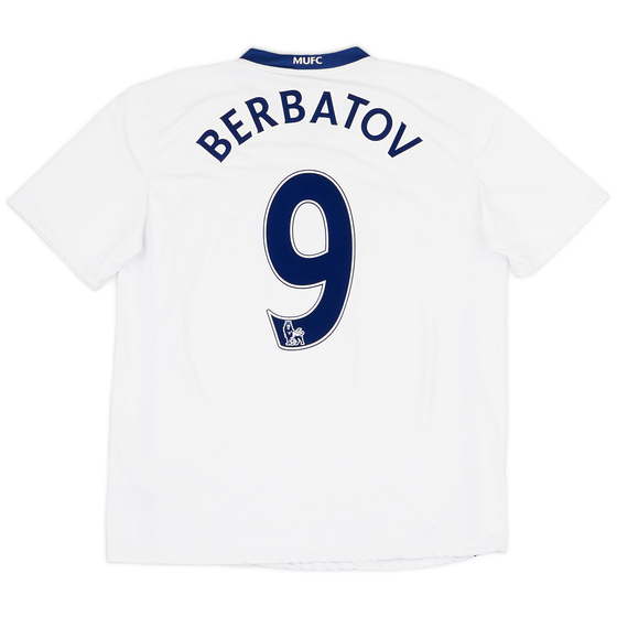 2008-10 Manchester United Away Shirt Berbatov #9 - 8/10 - (L)