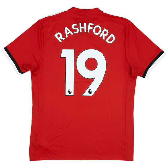 2017-18 Manchester United Home Shirt Rashford #19 - 8/10 - (M)