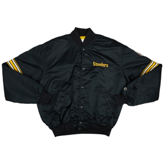 1980's Pittsburgh Steelers Starter Satin Varsity Jacket (Very Good) XL