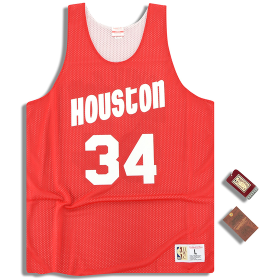 (Amazon) Mitchell & Ness Houston Rockets Olajuwon #34 Reversible Jersey