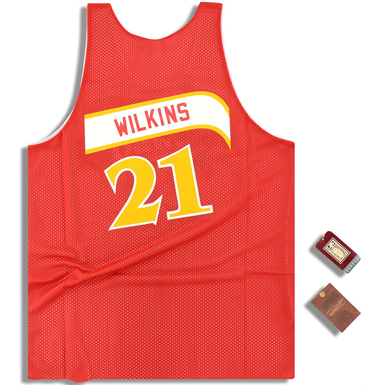 (Amazon) Mitchell & Ness Atlanta Hawks Wilkins #21 Reversible Jersey