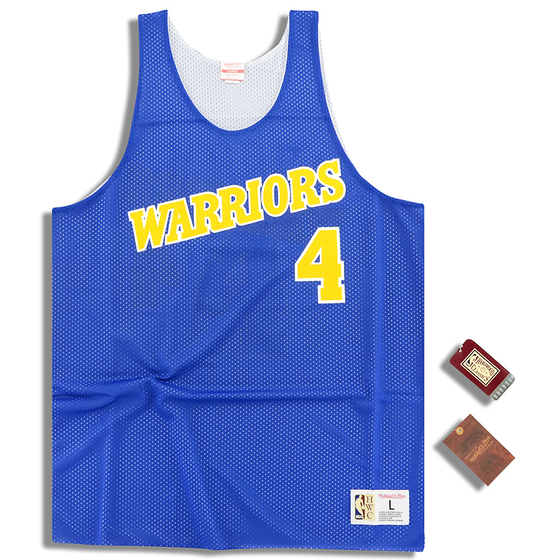 (Amazon) Mitchell & Ness Golden State Warriors Webber #4 Reversible Jersey