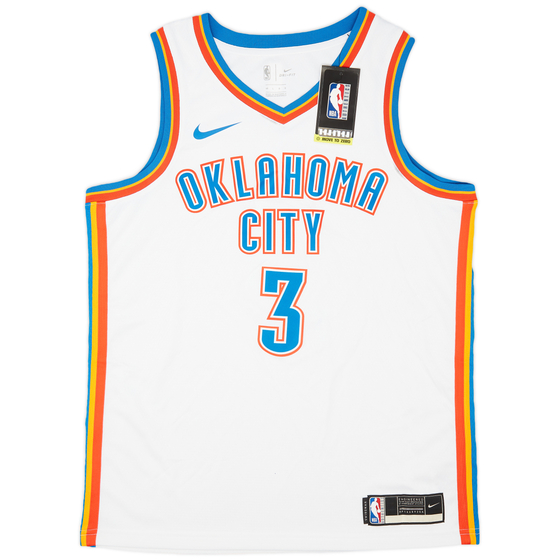 2021-24 Oklahoma City Thunder Giddey #3 Nike Swingman Home Jersey (L)