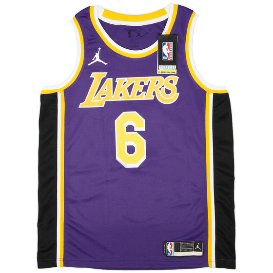 2021-22 LA Lakers James #6 Jordan Swingman Alternate Jersey (L)