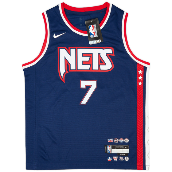 2021-22 Brooklyn Nets Durant #7 Nike Swingman Alternate Jersey (L.Kids)