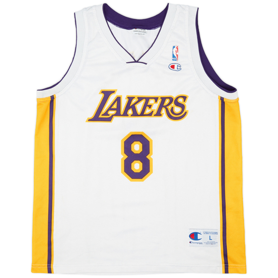 2002-06 LA Lakers Bryant #8 Champion Alternate Jersey (Very Good) L