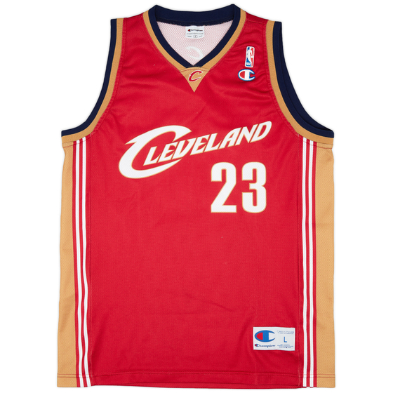 2003-10 Cleveland Cavaliers James #23 Champion Away Jersey (Excellent) L