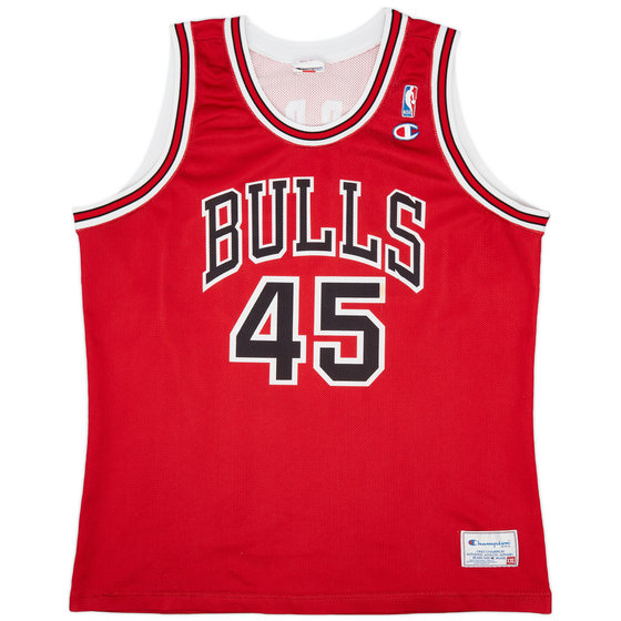 1995 Chicago Bulls Jordan #45 Champion Away Jersey (Very Good) XXL