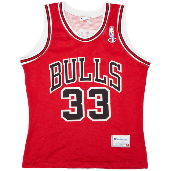 1991-98 Chicago Bulls Pippen #33 Champion Away Jersey (Very Good) S