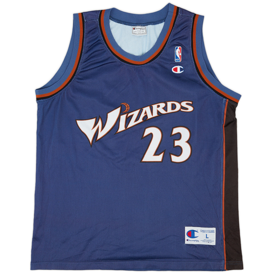 2001-03 Washington Wizards Jordan #23 Champion Away Jersey (Excellent) L