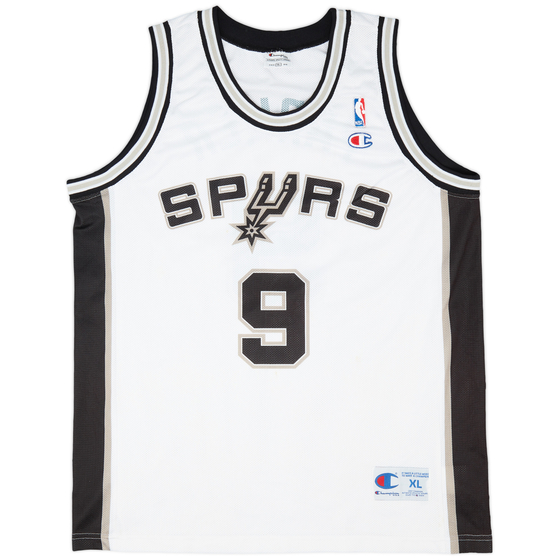 2002-10 San Antonio Spurs Parker #9 Champion Home Jersey (Very Good) XL