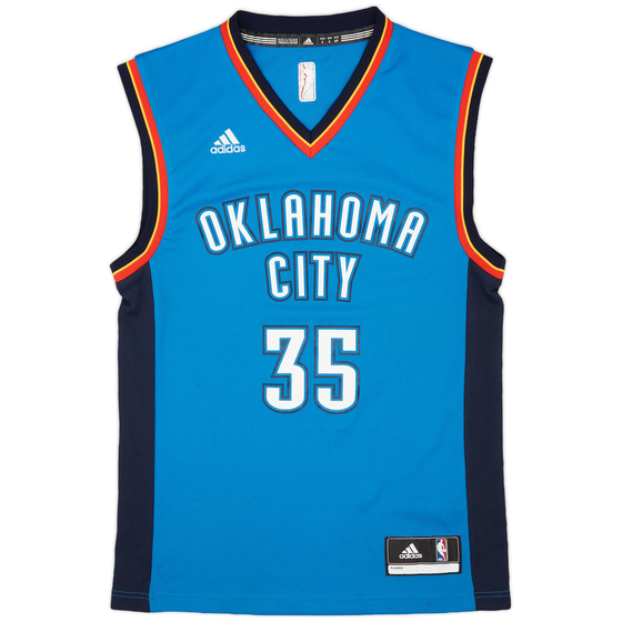 2014-16 Oklahoma City Thunder Durant #35 adidas Away Jersey (Very Good) S