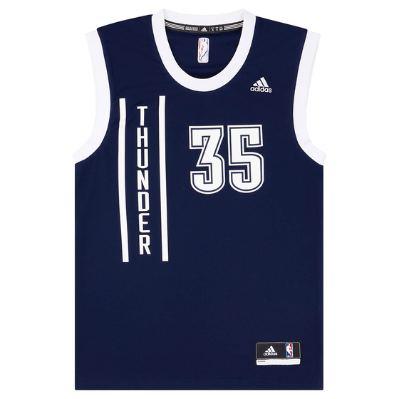 2014-16 Oklahoma City Thunder Durant #35 adidas Alternate Jersey (Excellent) S