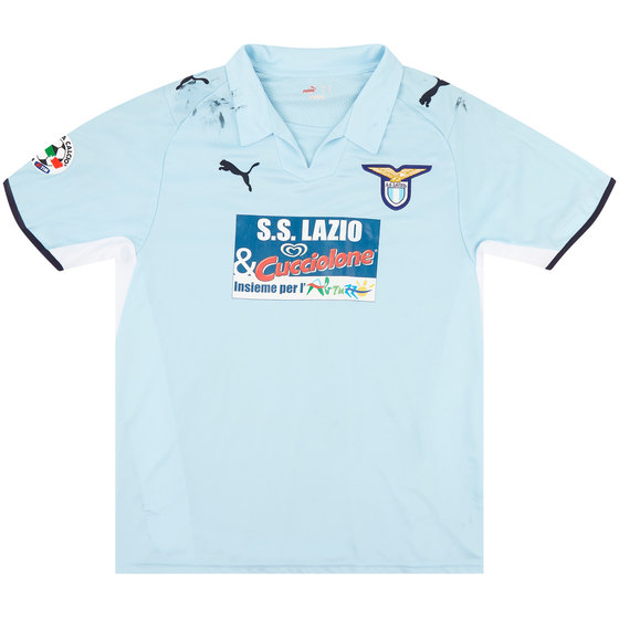 2008-09 Lazio Match Issue Home Shirt Rocchi #18