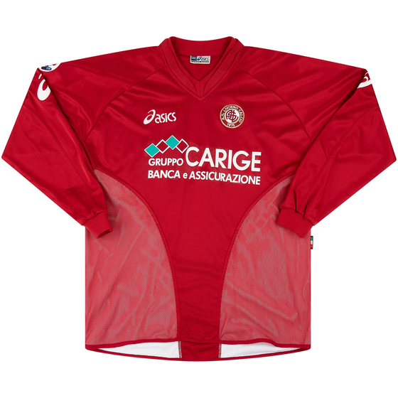 2004-05 Livorno Match Issue Home L/S Shirt Giallombardo #16