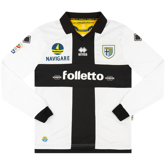2012-13 Parma Match Issue Home L/S Shirt Musacci #19