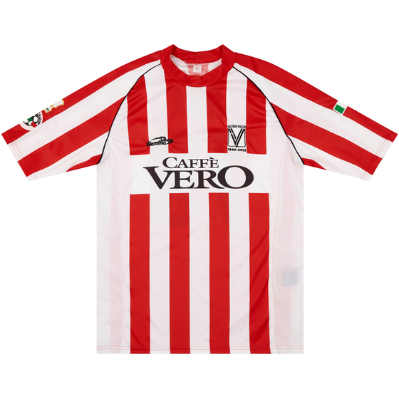 2002-03 Vicenza Match Worn Home Shirt Jeda #79 (v Udinese)