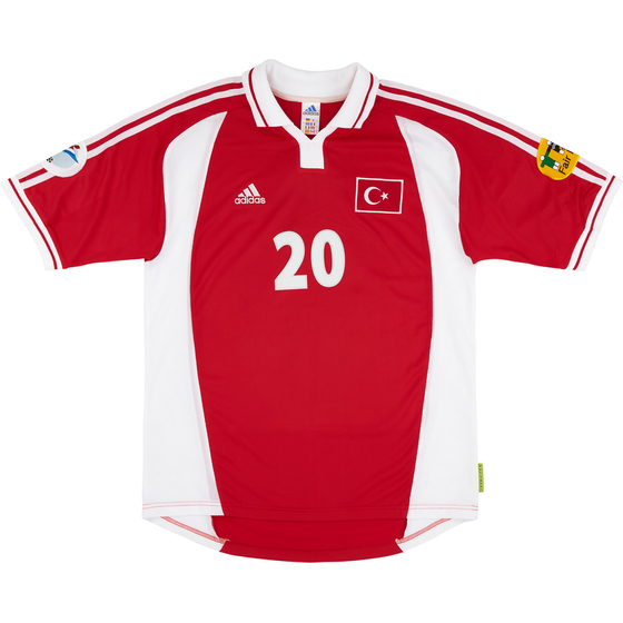 2000 Turkey Match Issue European Championship Home Shirt Hakan Ünsal #20 (v Italy)