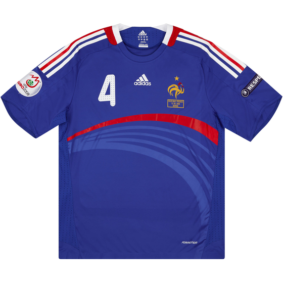 2008 France Match Issue European Championship Home Shirt Flamini #4 (v Netherlands)