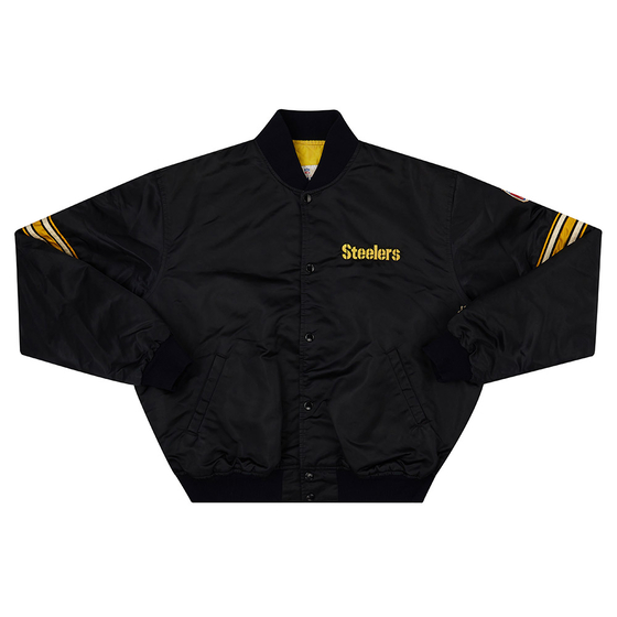 1980's Pittsburgh Steelers Starter Satin Varsity Jacket (Excellent) XL