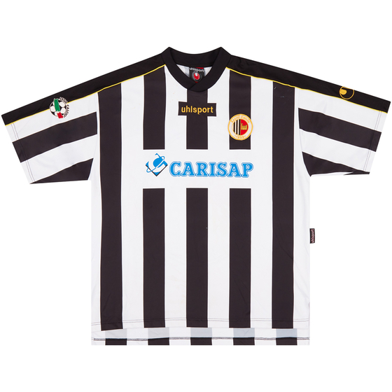 2003-04 Ascoli Match Issue Home Shirt Zoppetti #24