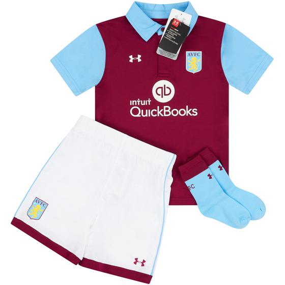 2016-17 Aston Villa Home Full Kit (Little Kids)