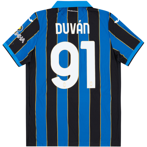2021-22 Atalanta Home Shirt Duván #91 - (XXL)
