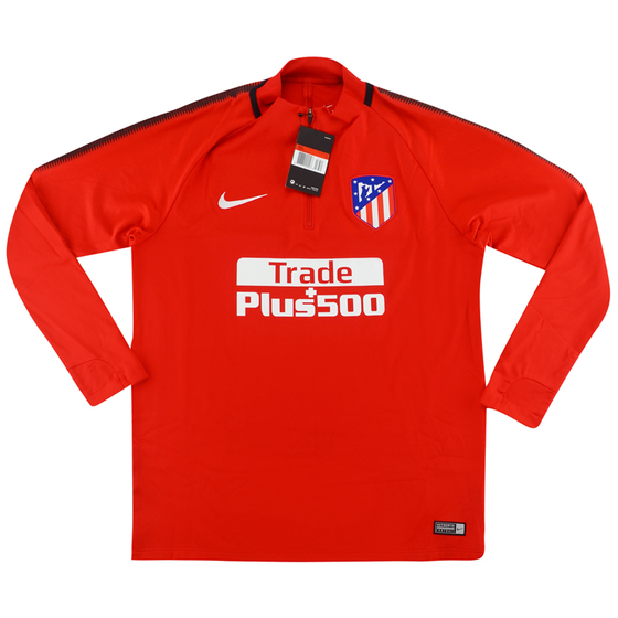 2017-18 Atletico Madrid Player Issue 1/2 Zip Squad Training Drill Top (L)