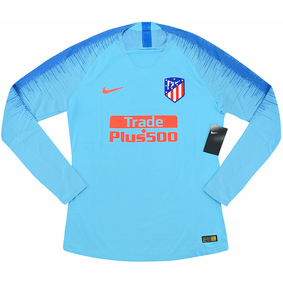 2018-19 Atletico Madrid Player Issue Away L/S Shirt