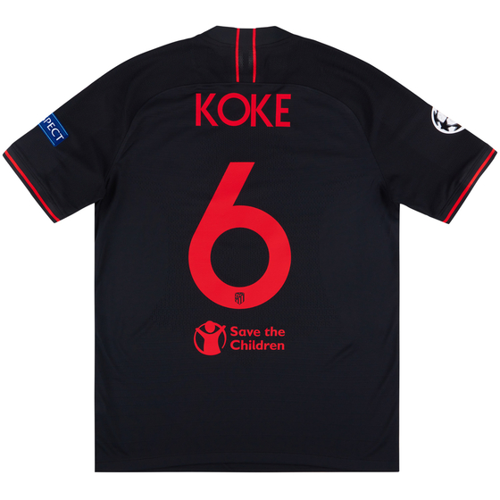 2019-20 Atletico Madrid Player Issue Vaporknit European Away Shirt Koke #6