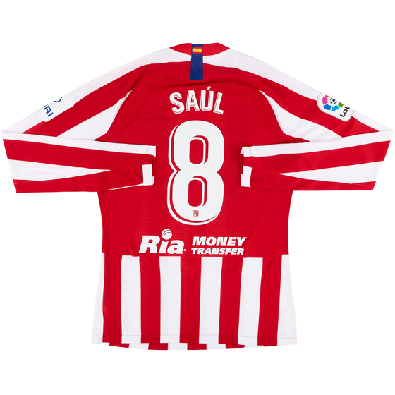 2019-20 Atletico Madrid Player Issue Vaporknit Domestic Home L/S Shirt Saúl #8