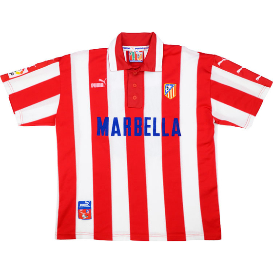 1997-98 Atletico Madrid Home Shirt - 8/10 - (XL)
