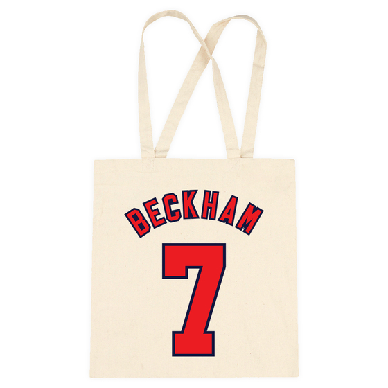 David Beckham #7 1998 England Graphic Tote Bag