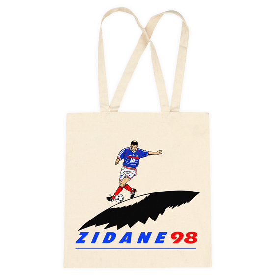 Zinedine Zidane France 1998 Logo Graphic Tote Bag