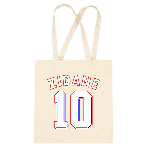 Zinedine Zidane #10 France Graphic Tote Bag