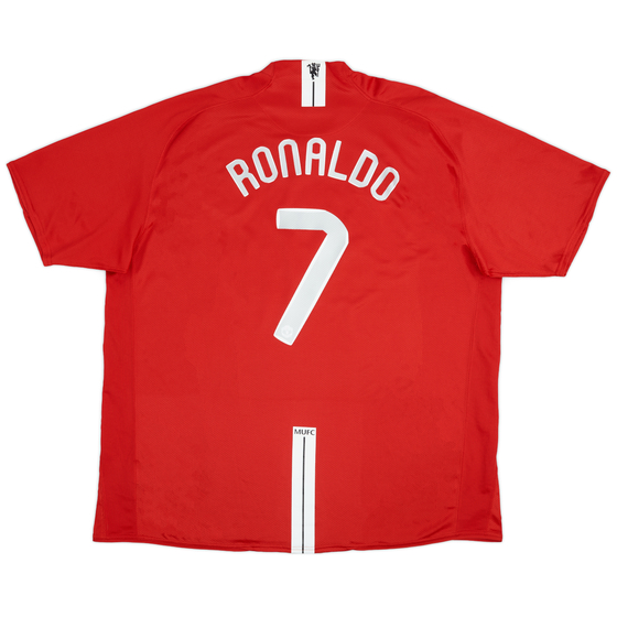 2007-09 Manchester United Home Shirt Ronaldo #7 - 10/10 - (3XL)